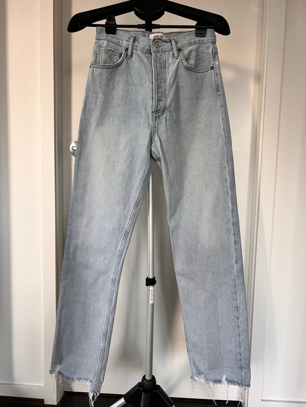 Agolde Light Wash Women’s Straight Jeans